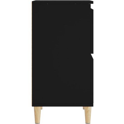  Komode 3 kom crne 60x35x70 cm od konstruiranog drva Slike
