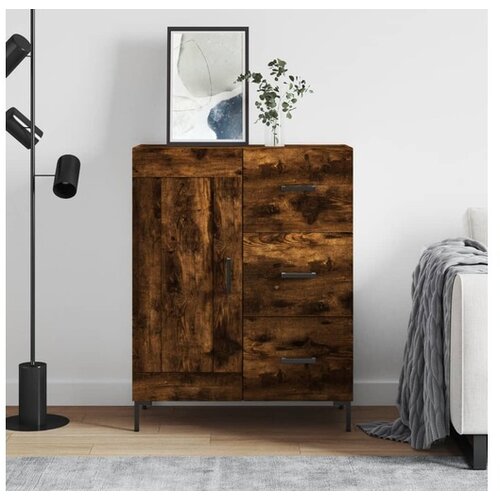 vidaXL Komoda boja dimljenog hrasta 69 5x34x90 cm konstruirano drvo Cijene