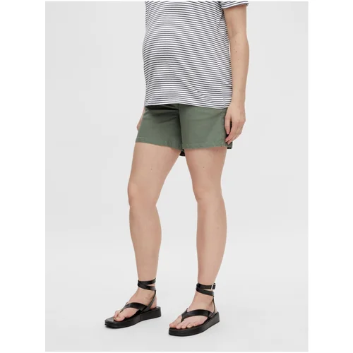 Mamalicious Green Maternity Shorts Halley - Women