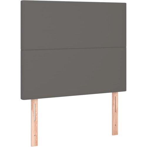  Okvir za krevet s uzglavljem sivi 100x200 cm od umjetne kože Slike