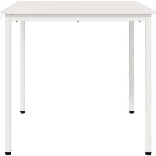  Stol za objedovanje Bijelo 80 x 80 x 75 cm Čvrsto borovo drvo Slike