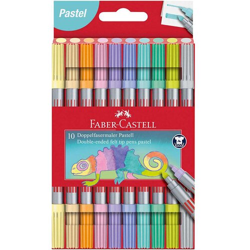 Faber-Castell set od 10 dvostranih flomastera pastelnih boja Cene