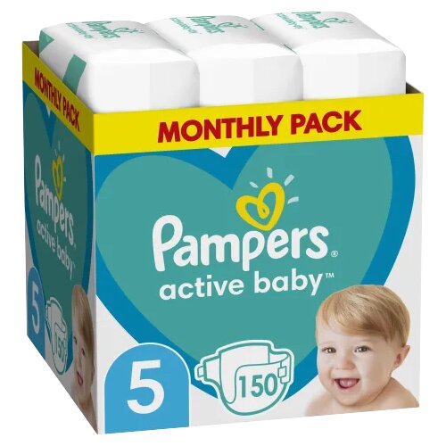 Pampers pelene mesečno pakovanje S5 (150) Slike