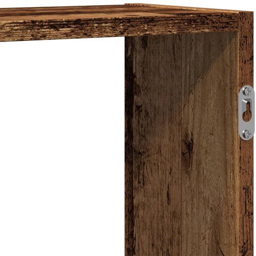  Zidna polica boja staro drvo 159x18x65 cm konstruirano drvo Slike