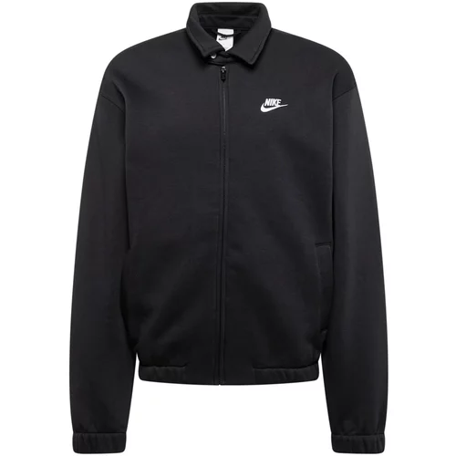 Nike Sportswear Jopa na zadrgo 'HARRINGTON' črna / bela