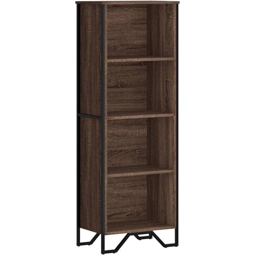Maison Chic Knjižna omara - Knjižni regal rjavi hrast 50x31x137,5 cm inženirski les, (21725182) Slike