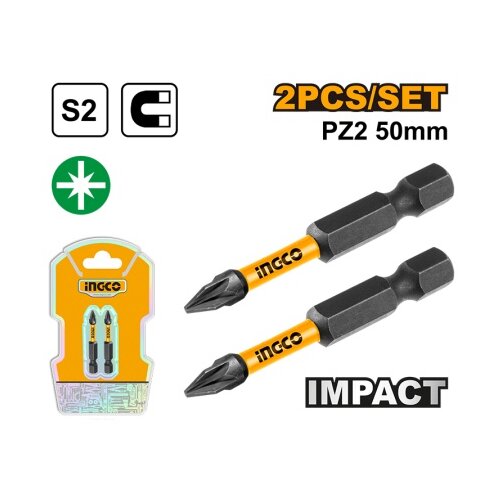 Ingco sdbim71pz250 odvijački udarni bit pz2 50mm 2/1 super ( SDBIM71PZ250 ) Cene