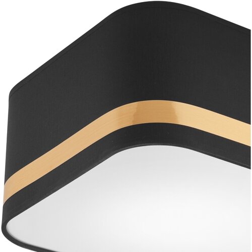  stropno svetlo sirja square stripe 2xE27/15W/230V crna/zlatna Slike