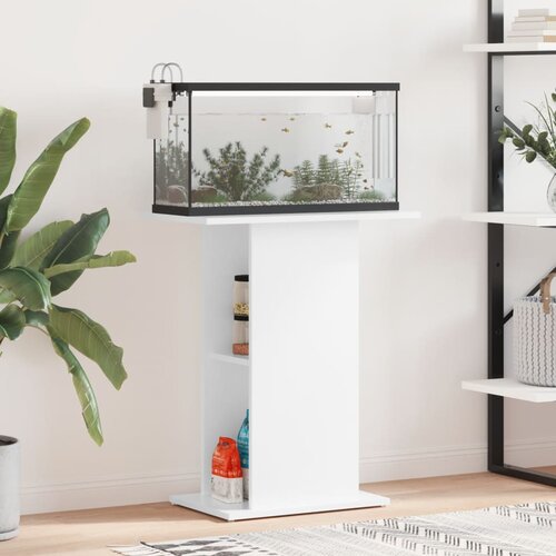  Stalak za akvarij sjajni bijeli 60,5 x 36 x 72,5 cm drveni Cijene
