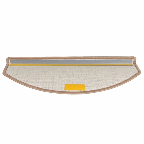  Prostirke za stepenice 15 kom 65x24x4 cm svijetlosmeđe poluokrugle velike Slike
