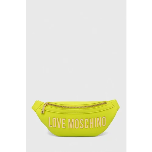 Love Moschino Torbica za okoli pasu zelena barva