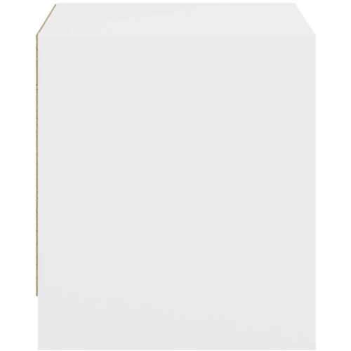  Noćni ormarići sa staklenim vratima 2 kom bijeli 35x37x42 cm Slike