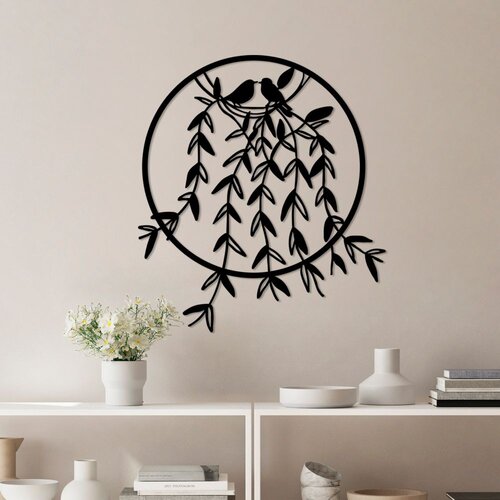 Wallity Zidna dekoracija Bird Nest - 2, 56 x 56 cm, Šarena Cene