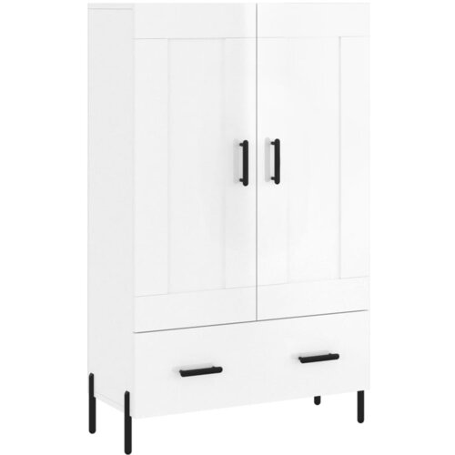 Maison Chic Visoka omara - Komoda - Predalnik visok sijaj bela 69,5x31x115 inženirski les, (21719813) Slike