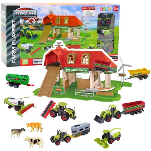 Lean Toys Komplet figuric in živali za kmetijo s traktorji 42 kosov Cene