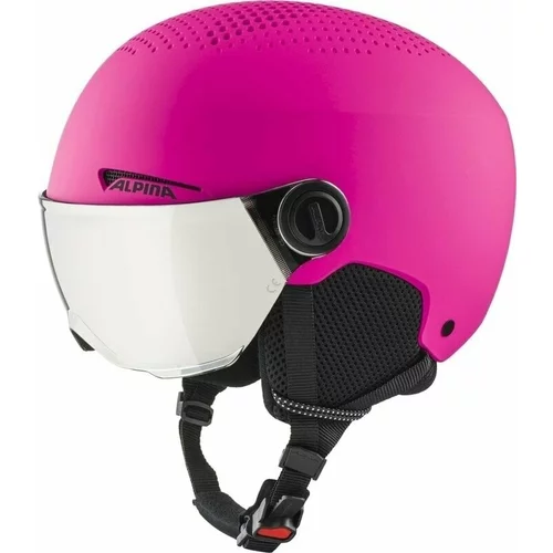 Alpina Zupo Visor Q-Lite Junior Ski helmet Pink Matt M Skijaška kaciga