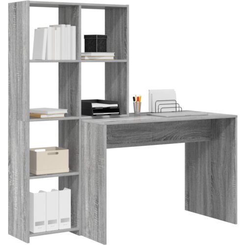 vidaXL Stol Sivi hrast sonoma 138.5 x 55 x 143 cm Konstruirano drvo Cene