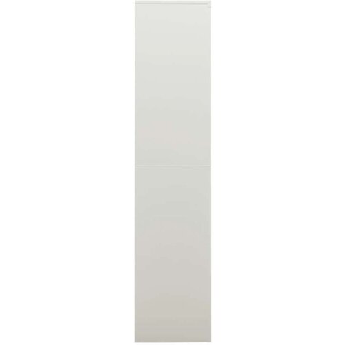 VidaXL Omara s ključavnico svetlo siva 90x40x180 cm jeklo Slike