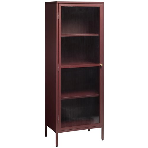 Unique Furniture Rdeča kovinska vitrina 58x160 cm Bronco &amp;ndash; Slike