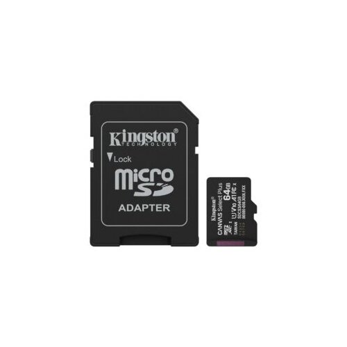 Kingston MicroSD 64GB Class 10Canvas Select Plus100MBs Read,Class 10 UHS-I Cijene