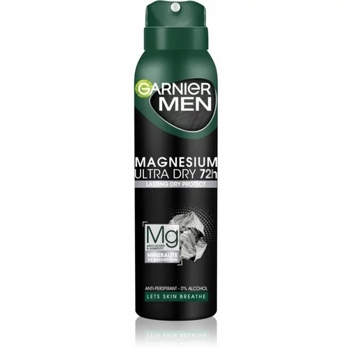 Garnier Men Mineral Magnesium Ultra Dry antiperspirant za moške 150 ml