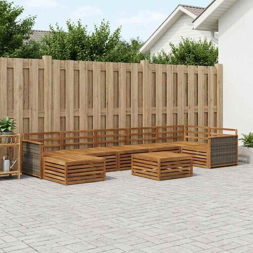  Set vanjskih sofa 8 kom. Prirodna Cijene