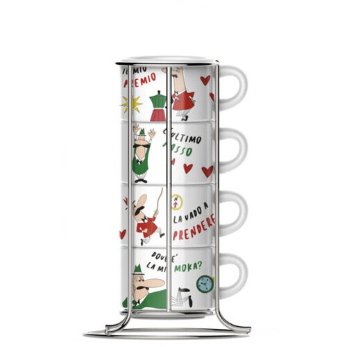 Bialetti Set 4 &amp;Aring;&amp;iexcl;olje naslo&amp;Aring;&amp;frac34;ivih Cappuccino Slike