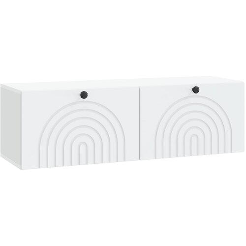 TV ormar za zid Zidne Bijela 98 x 31 x 30 cm Konstruirano drvo Slike