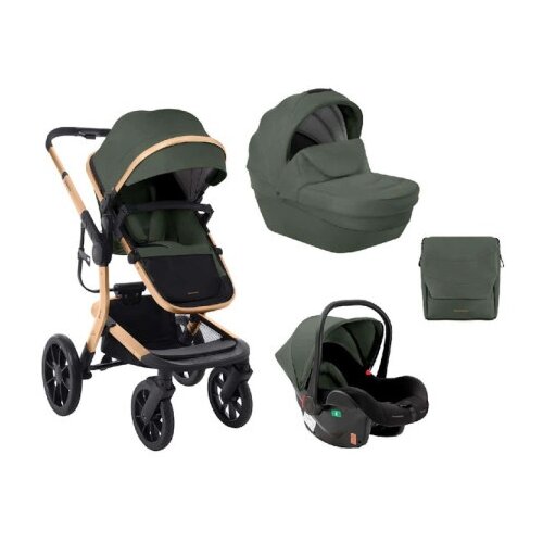 Kikka Boo Kolica Irene premium 3in1 set sa I-SIZE autosedištem i tvrdom korpom Army Green ( KKB11254 ) Cene