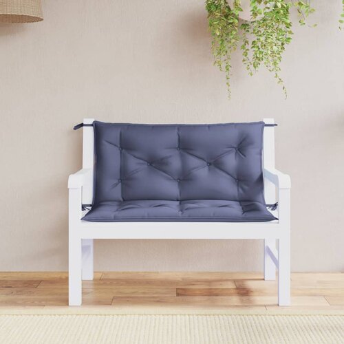 vidaXL Blazina za vrtno klop 2 kosa modra 100x50x7 cm oxford tkanina Cene