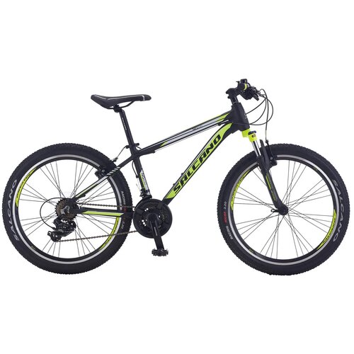 Salcano ng 650 24 v crno-zeleni muški bicikl Slike