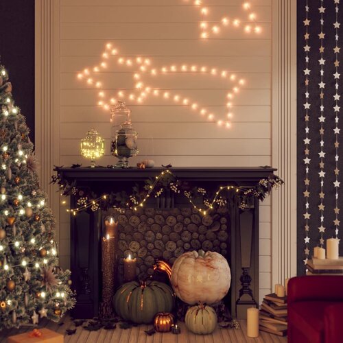  Božićne figure zvijezda padalica 48 LED tople bijele 65 x 28 cm Slike