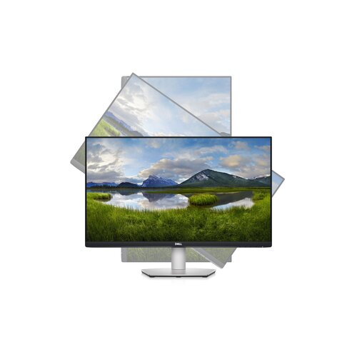 Dell monitor S2722DC, QHD 2560x1440, 27 IPS, 350 cd/m2, AMD FreeSync, 2xHDMI, USB-C up to 65W, USB 3.2, Platinum Silver, HAS, pivot, swivel, tilt, 75Hz, 4ms Slike