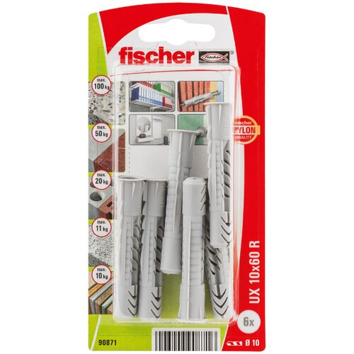 Fischer UX 10 x 60 R K NV univerzalna tipla 60 mm 090871 1 Set Slike