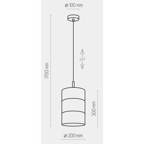  Luster na sajli BOGART 1xE27/15W/230V bela/zlatna Slike
