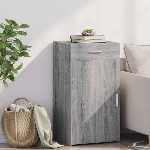 vidaXL Komoda siva sonoma 50x42,5x93 cm inženirski les Cene