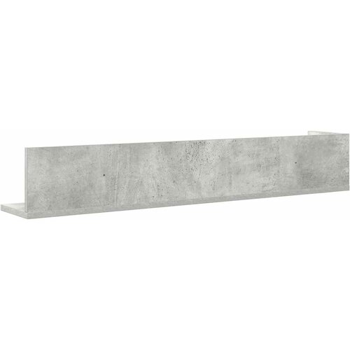  Zidne police 2 kom Beton siva 100x16,5x16,5cm Konstruirano drvo Slike