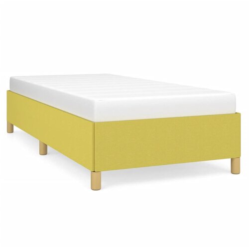VidaXL Okvir kreveta bez madraca zeleni 100x200 cm od tkanine Slike