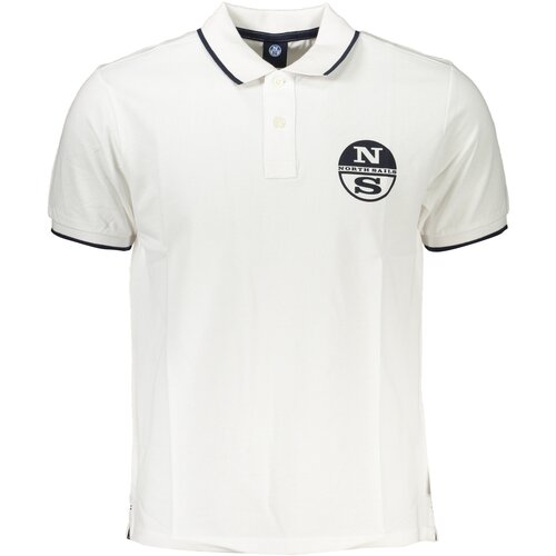 North Sails MEN&amp;amp;#39;S WHITE SHORT SLEEVED POLO SHIRT Slike