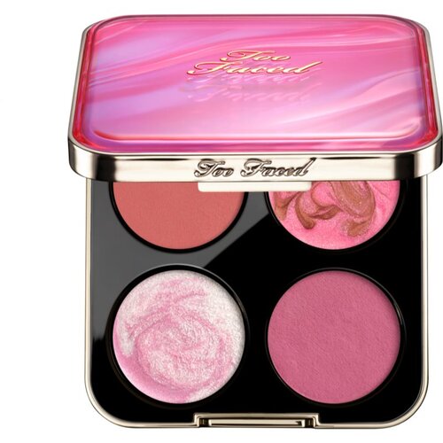 Too Faced Holiday Daydreams Face Palette paleta osvetljevalcev in rdečil 1 kos Slike