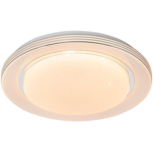 QAZQA Stropna svetilka bela 38 cm z LED z daljinskim upravljalnikom - Jochem Cene