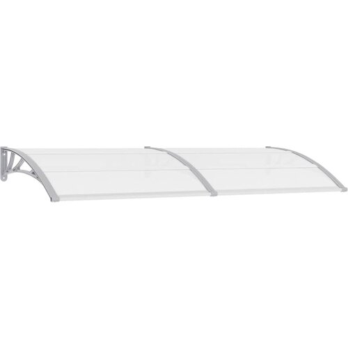 Maison Chic Nadstrešek - Senčniki za vrata siv in prozoren 240x75 cm PC, (22039787) Cene