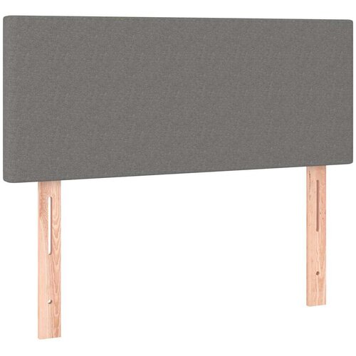  box spring s madracem LED tamnosivi 80 x 200 cm tkanina Slike
