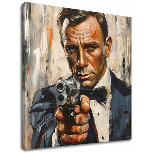  Slika JAMES BOND - Opasna elegancija | 100% originalno oslikano akrilom Cijene