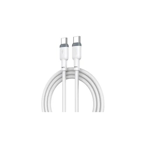 XO NB208B, Tip-C na Tip-C, 60W, 1m, Beli Silikonski Kabl Cene