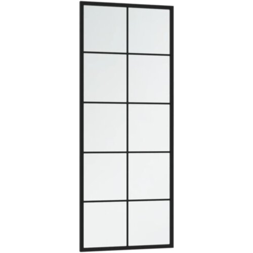  Zidna ogledala 2 kom crna 100 x 40 cm metalna Slike