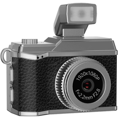 INF Mini Retro Kamera z Bliskavico: 1080P HD Video, Vintage Stil, Prenosni Snemalnik Black, (5000098854) Cene
