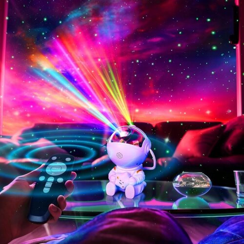  LED RGB projektor LED/5W/5V astronaut + daljinski upravljač Slike