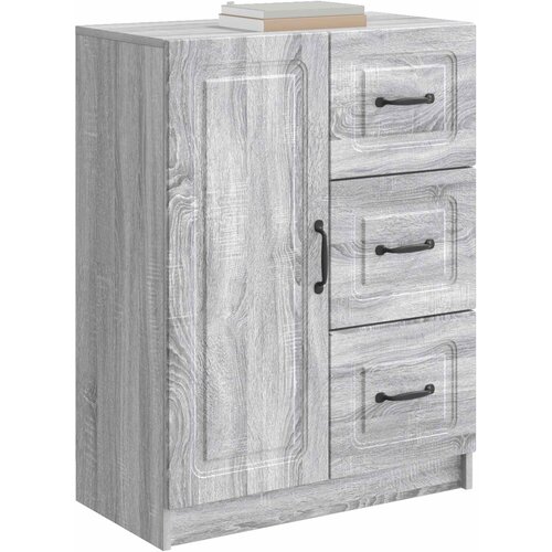 Kreveta Siva sonoma 66 x 34,5 x 87 cm Konstruirano drvo Slike