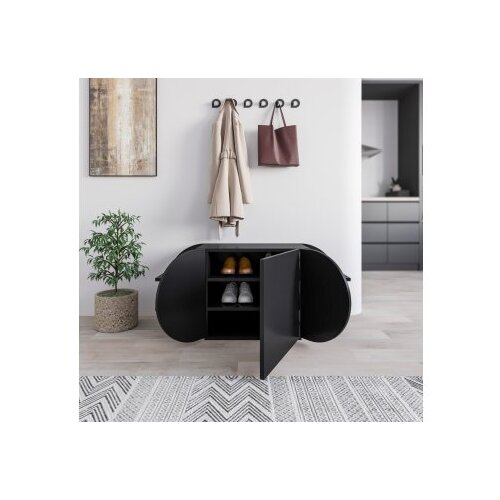 Hanah home cipelarnik pozy shoe bench black Cene